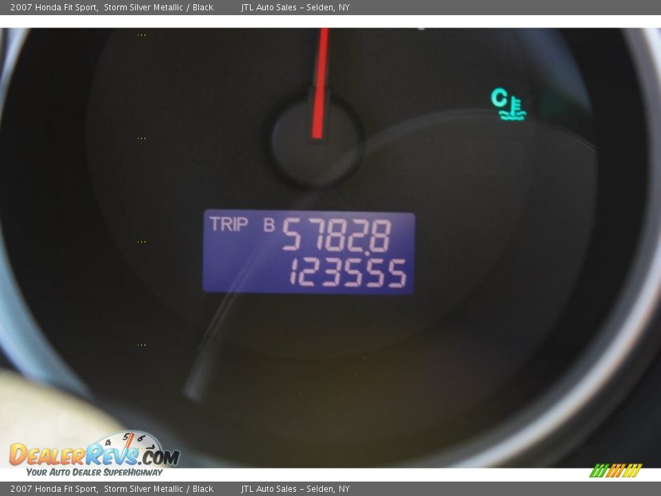 2007 Honda Fit Sport Storm Silver Metallic / Black Photo #14