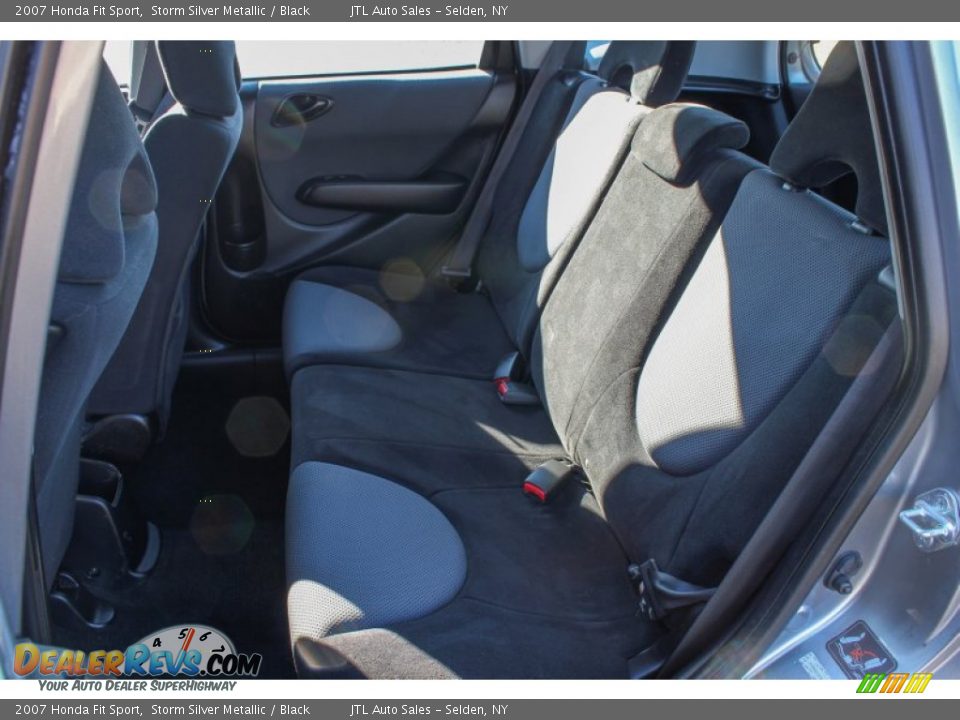 2007 Honda Fit Sport Storm Silver Metallic / Black Photo #17