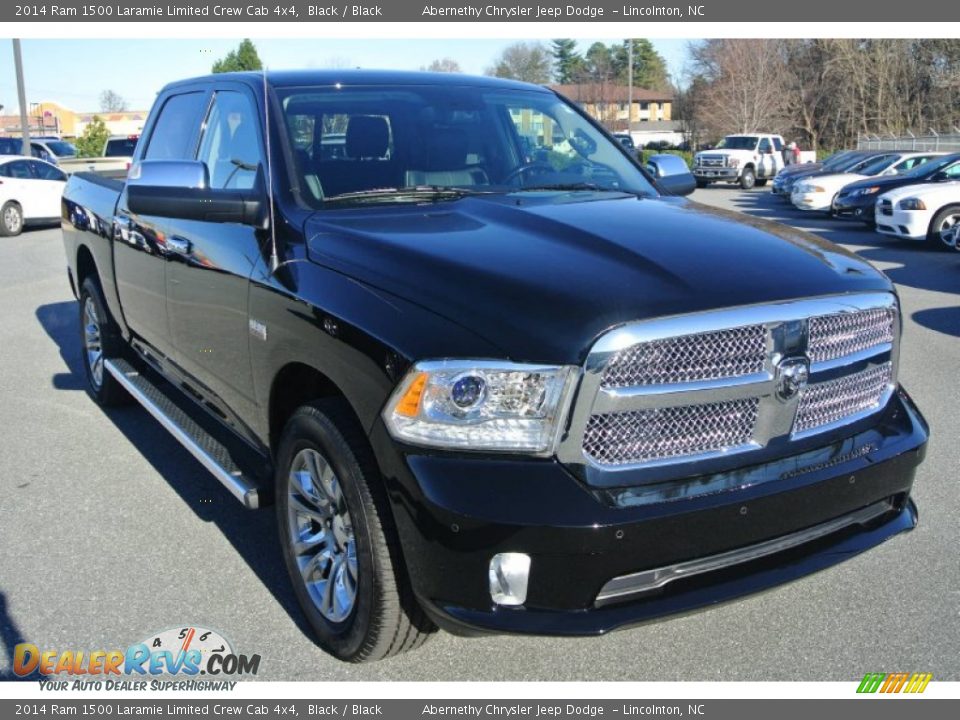 2014 Ram 1500 Laramie Limited Crew Cab 4x4 Black / Black Photo #1