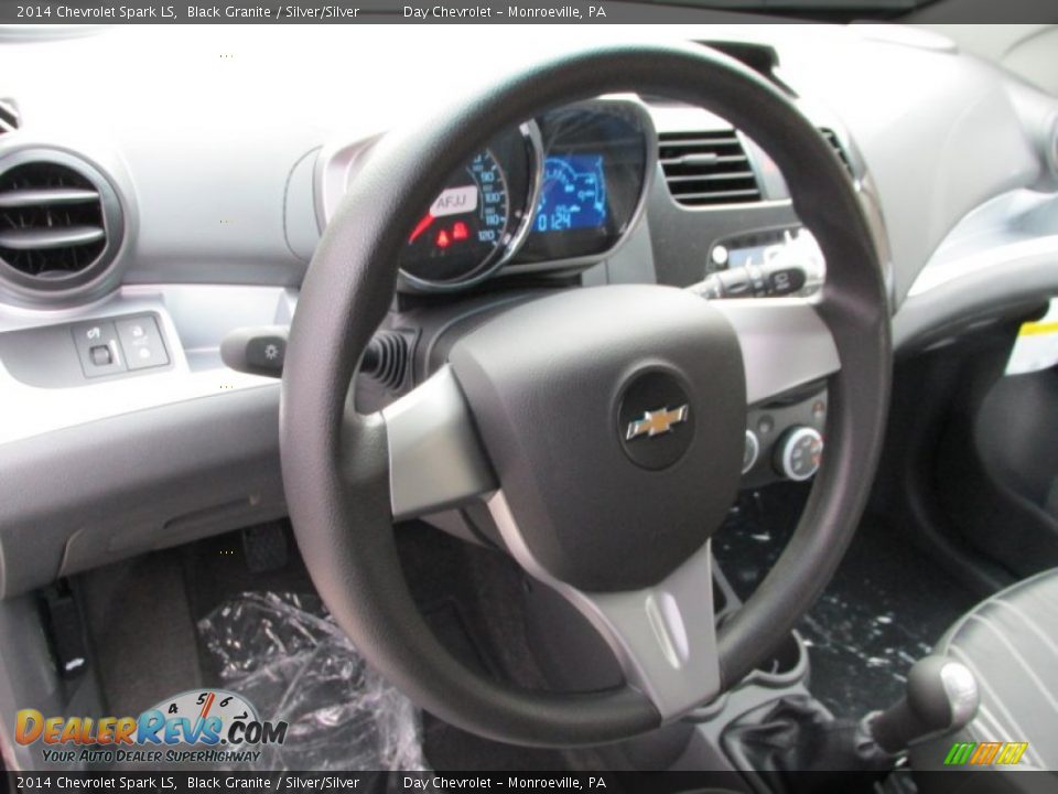 2014 Chevrolet Spark LS Black Granite / Silver/Silver Photo #13