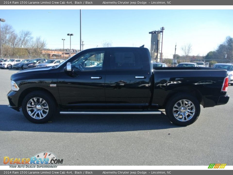 2014 Ram 1500 Laramie Limited Crew Cab 4x4 Black / Black Photo #3