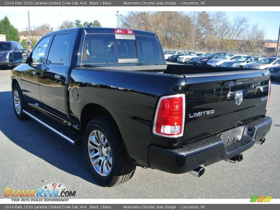 2014 Ram 1500 Laramie Limited Crew Cab 4x4 Black / Black Photo #4