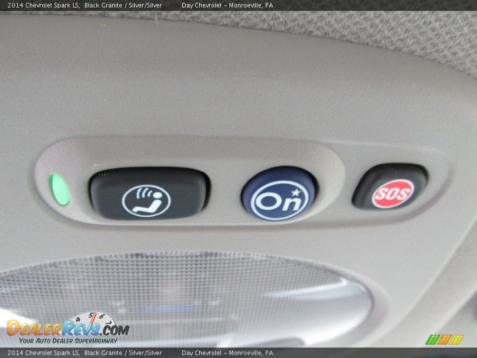 2014 Chevrolet Spark LS Black Granite / Silver/Silver Photo #16