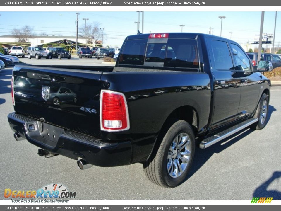 2014 Ram 1500 Laramie Limited Crew Cab 4x4 Black / Black Photo #5