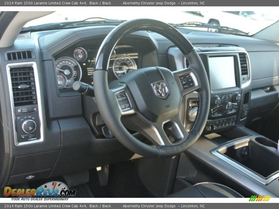 2014 Ram 1500 Laramie Limited Crew Cab 4x4 Black / Black Photo #20