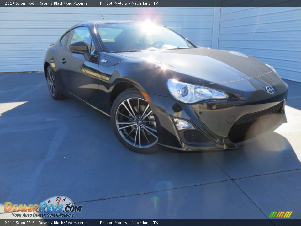 2014 Scion FR-S Raven / Black/Red Accents Photo #2