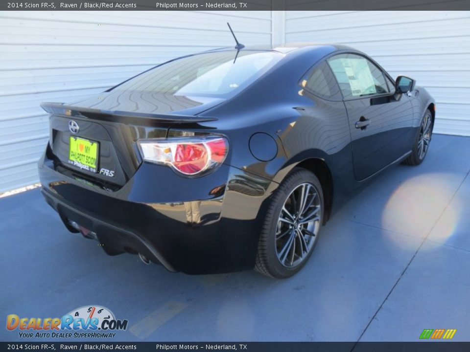 2014 Scion FR-S Raven / Black/Red Accents Photo #4