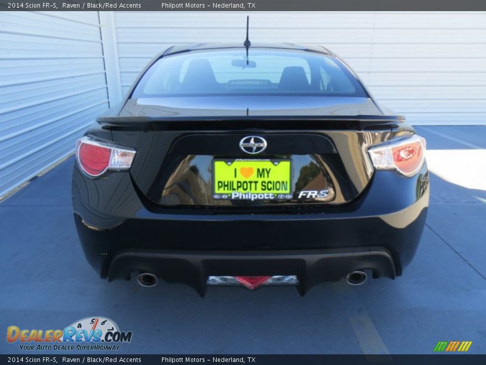 2014 Scion FR-S Raven / Black/Red Accents Photo #5