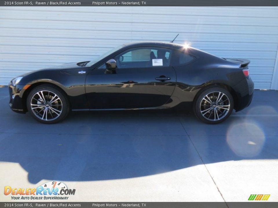 2014 Scion FR-S Raven / Black/Red Accents Photo #6