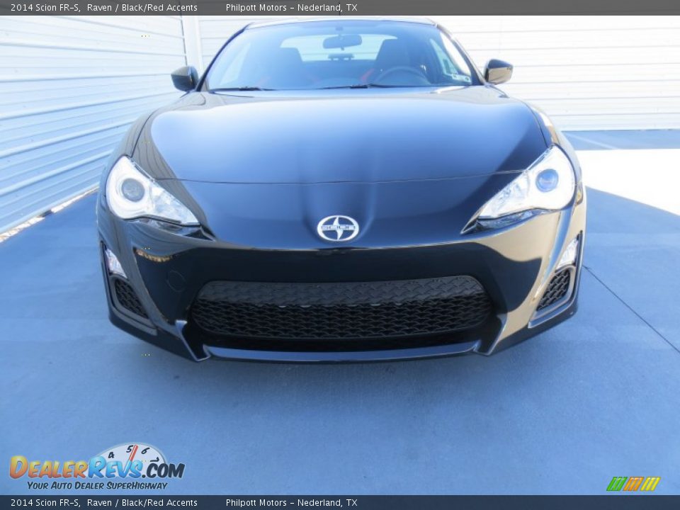 2014 Scion FR-S Raven / Black/Red Accents Photo #8