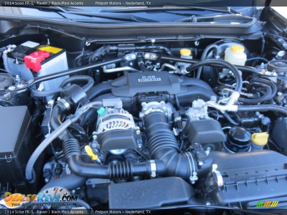 2014 Scion FR-S Raven / Black/Red Accents Photo #15