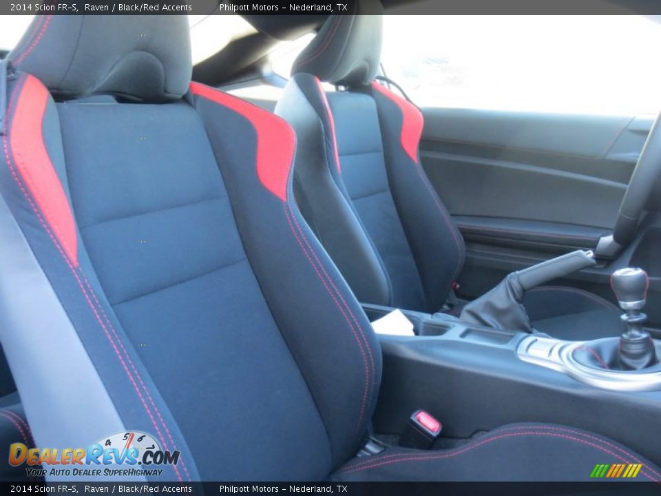 2014 Scion FR-S Raven / Black/Red Accents Photo #18