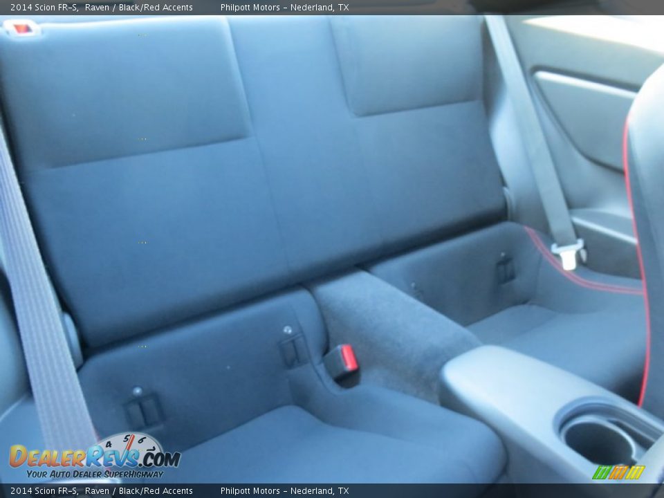 2014 Scion FR-S Raven / Black/Red Accents Photo #19