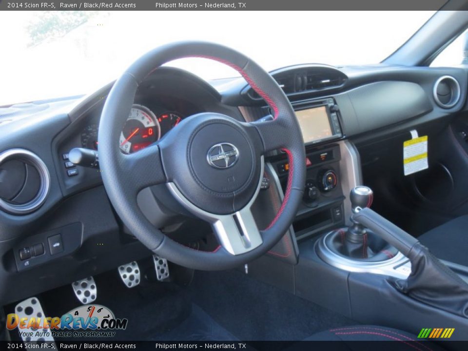 2014 Scion FR-S Raven / Black/Red Accents Photo #23