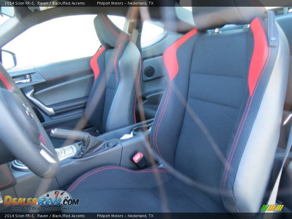 2014 Scion FR-S Raven / Black/Red Accents Photo #24
