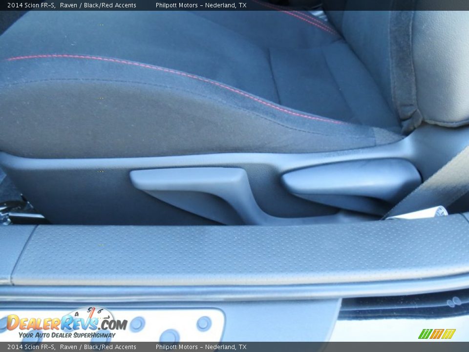 2014 Scion FR-S Raven / Black/Red Accents Photo #25