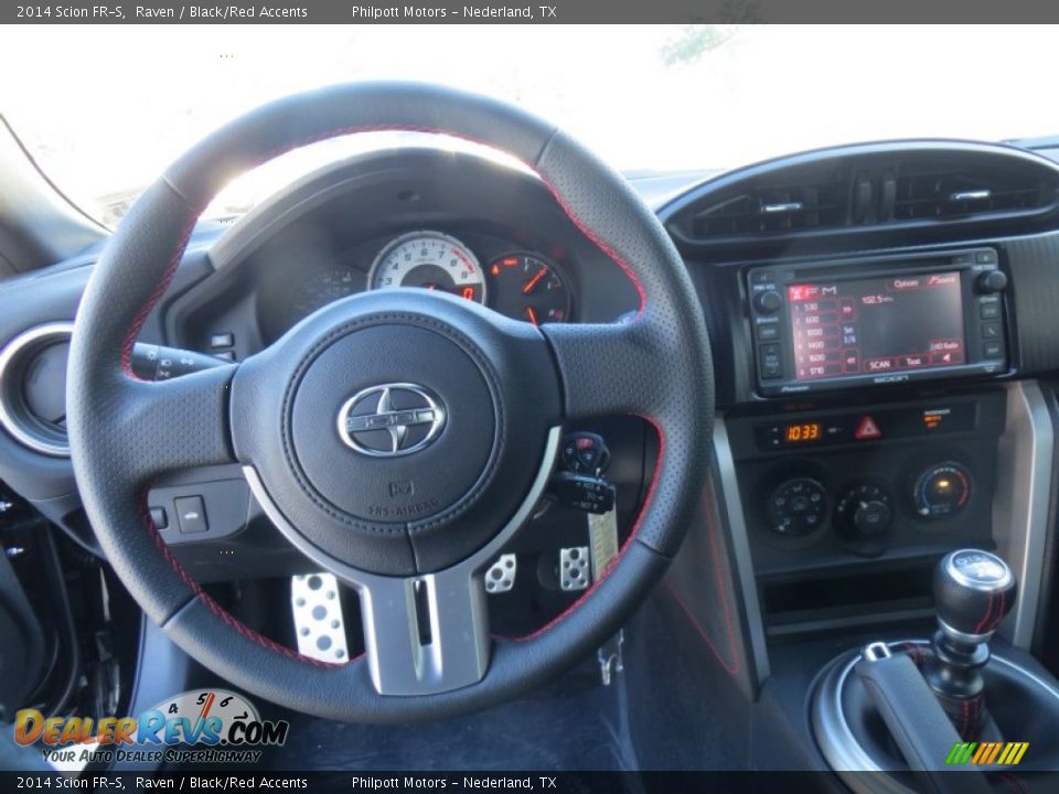 2014 Scion FR-S Raven / Black/Red Accents Photo #26