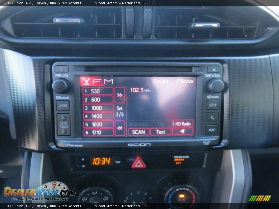 2014 Scion FR-S Raven / Black/Red Accents Photo #27