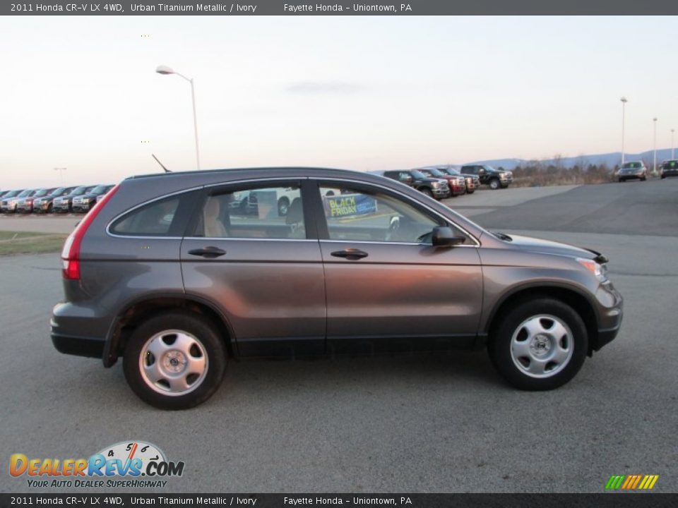 2011 Honda CR-V LX 4WD Urban Titanium Metallic / Ivory Photo #4