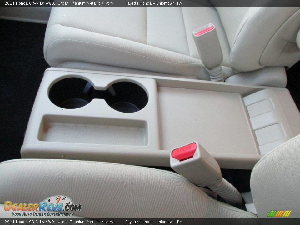 2011 Honda CR-V LX 4WD Urban Titanium Metallic / Ivory Photo #14