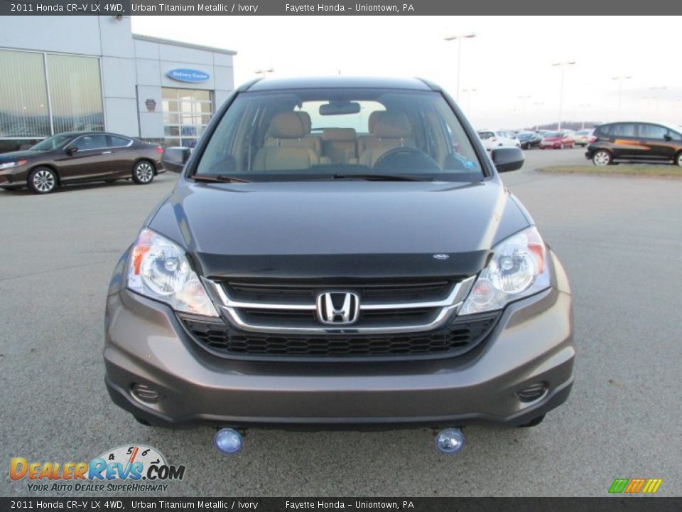 2011 Honda CR-V LX 4WD Urban Titanium Metallic / Ivory Photo #18