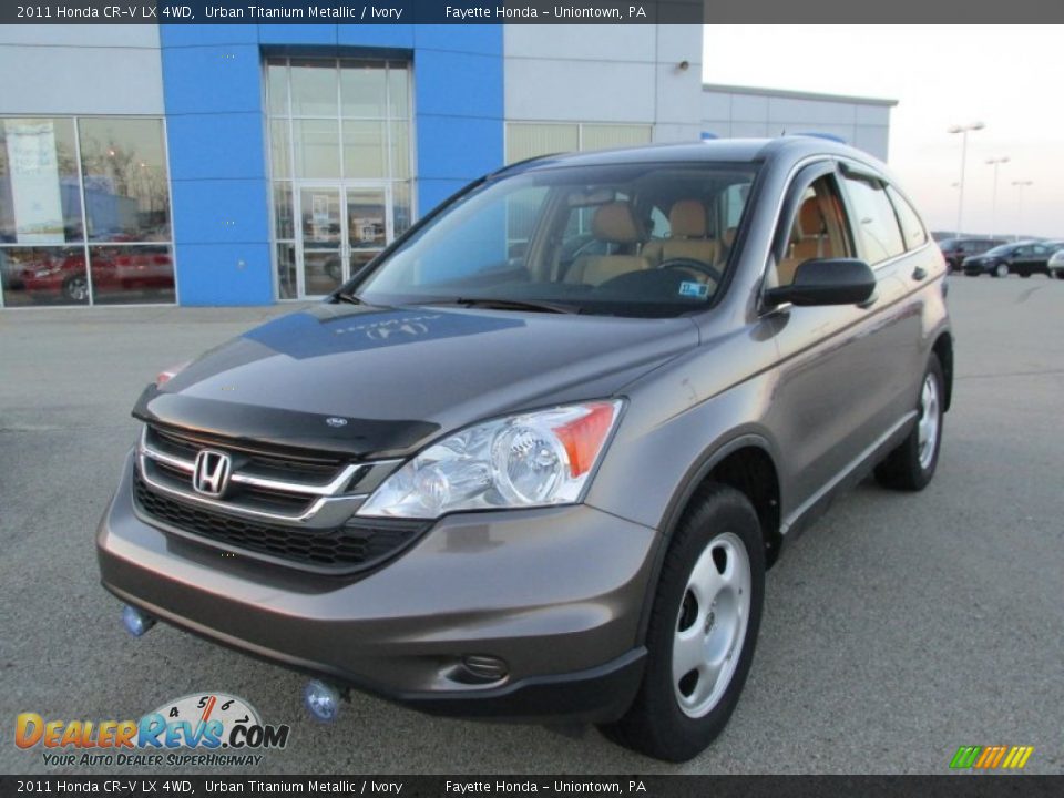 2011 Honda CR-V LX 4WD Urban Titanium Metallic / Ivory Photo #19