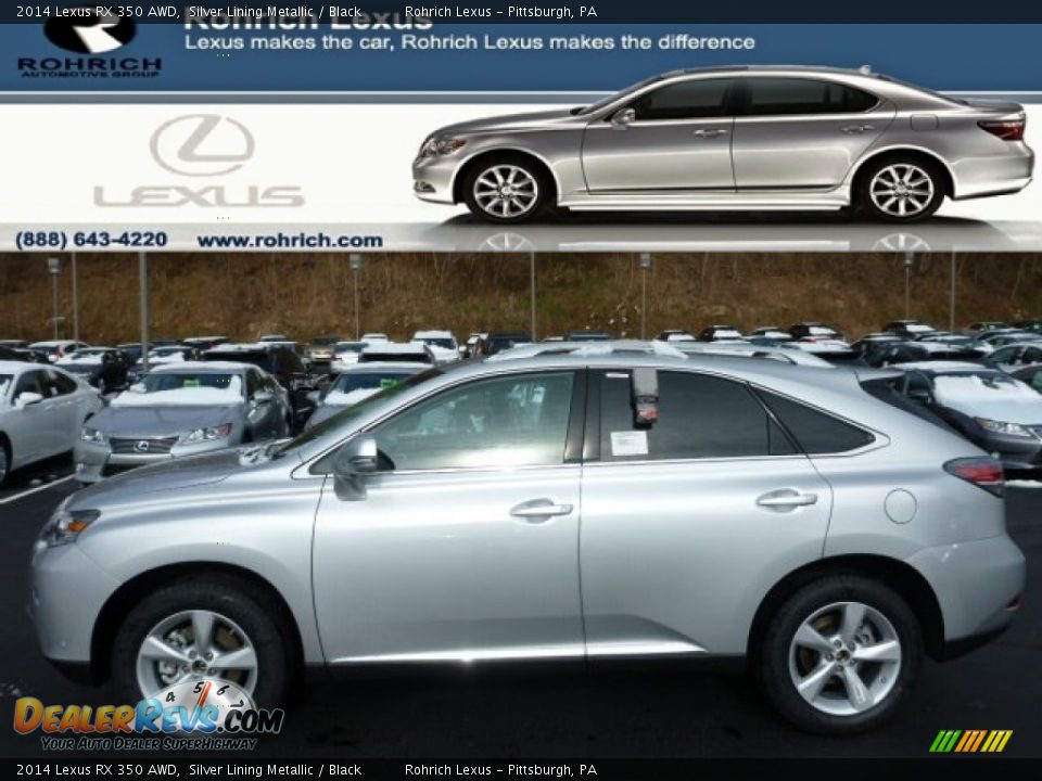 2014 Lexus RX 350 AWD Silver Lining Metallic / Black Photo #1
