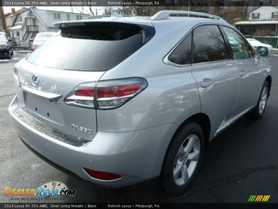 2014 Lexus RX 350 AWD Silver Lining Metallic / Black Photo #4