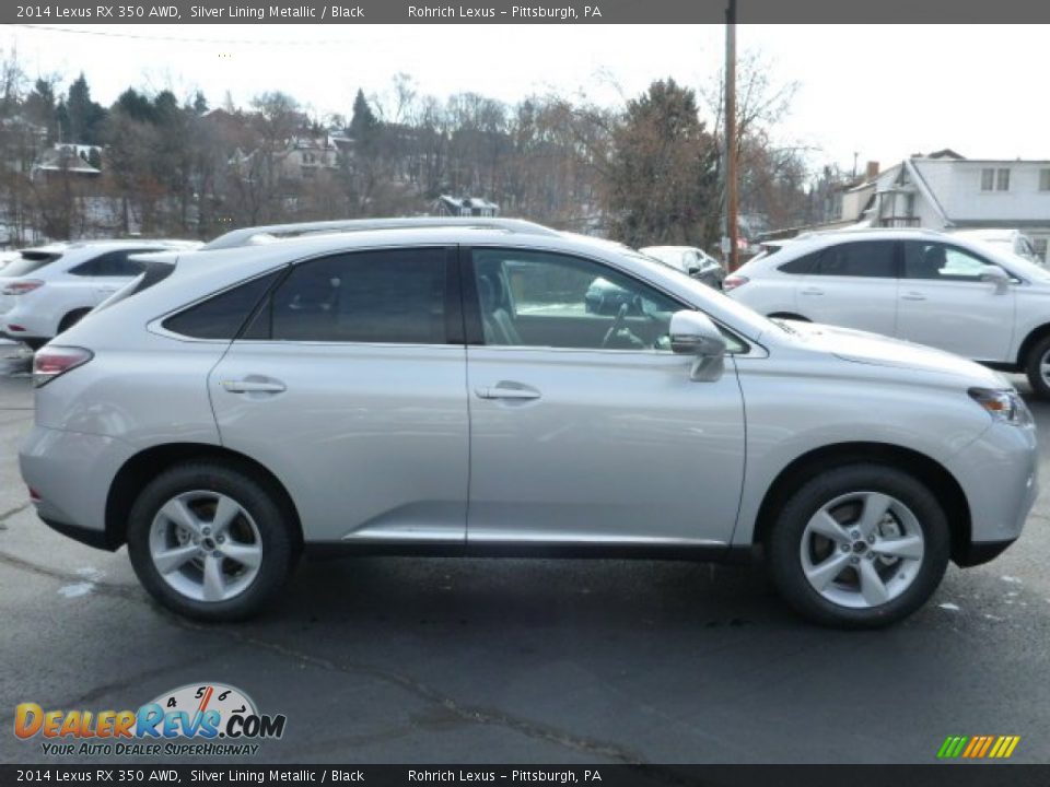 2014 Lexus RX 350 AWD Silver Lining Metallic / Black Photo #5