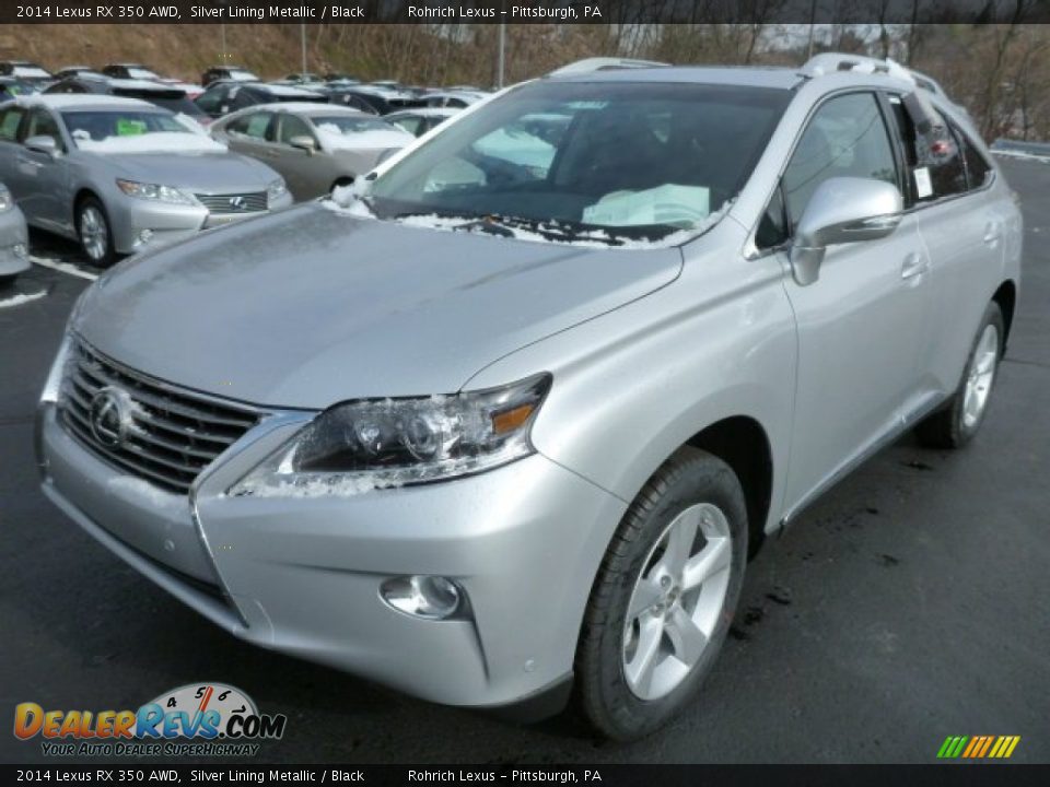 2014 Lexus RX 350 AWD Silver Lining Metallic / Black Photo #8