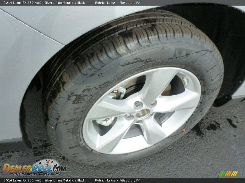 2014 Lexus RX 350 AWD Silver Lining Metallic / Black Photo #9