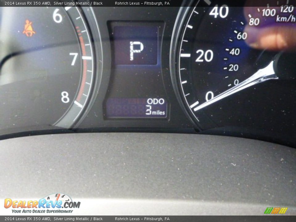 2014 Lexus RX 350 AWD Silver Lining Metallic / Black Photo #19