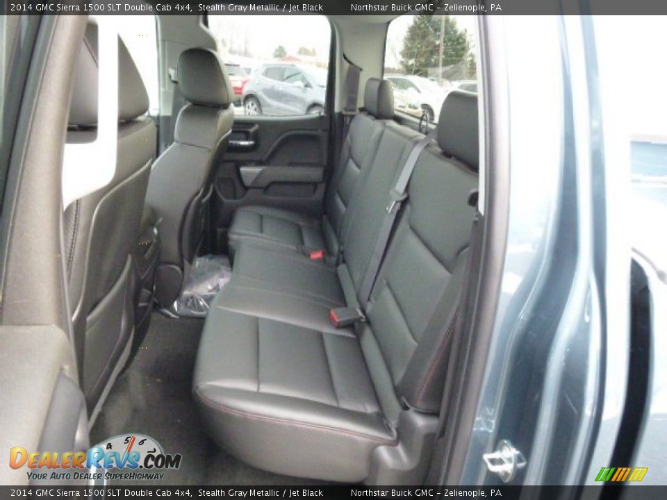 2014 GMC Sierra 1500 SLT Double Cab 4x4 Stealth Gray Metallic / Jet Black Photo #11
