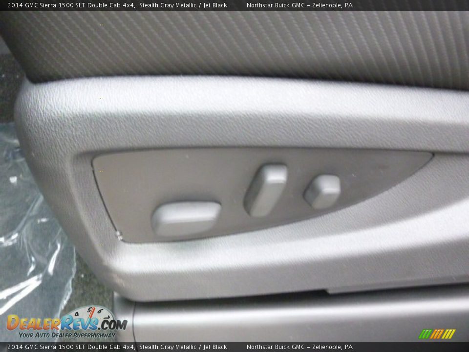 2014 GMC Sierra 1500 SLT Double Cab 4x4 Stealth Gray Metallic / Jet Black Photo #14