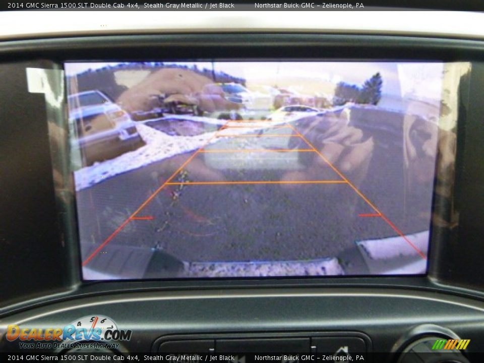 2014 GMC Sierra 1500 SLT Double Cab 4x4 Stealth Gray Metallic / Jet Black Photo #17