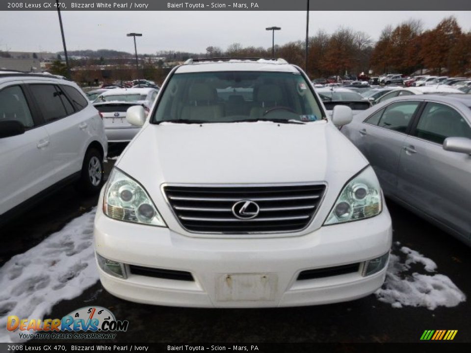 2008 Lexus GX 470 Blizzard White Pearl / Ivory Photo #2
