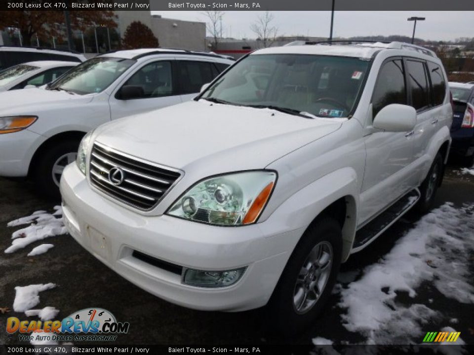 2008 Lexus GX 470 Blizzard White Pearl / Ivory Photo #3