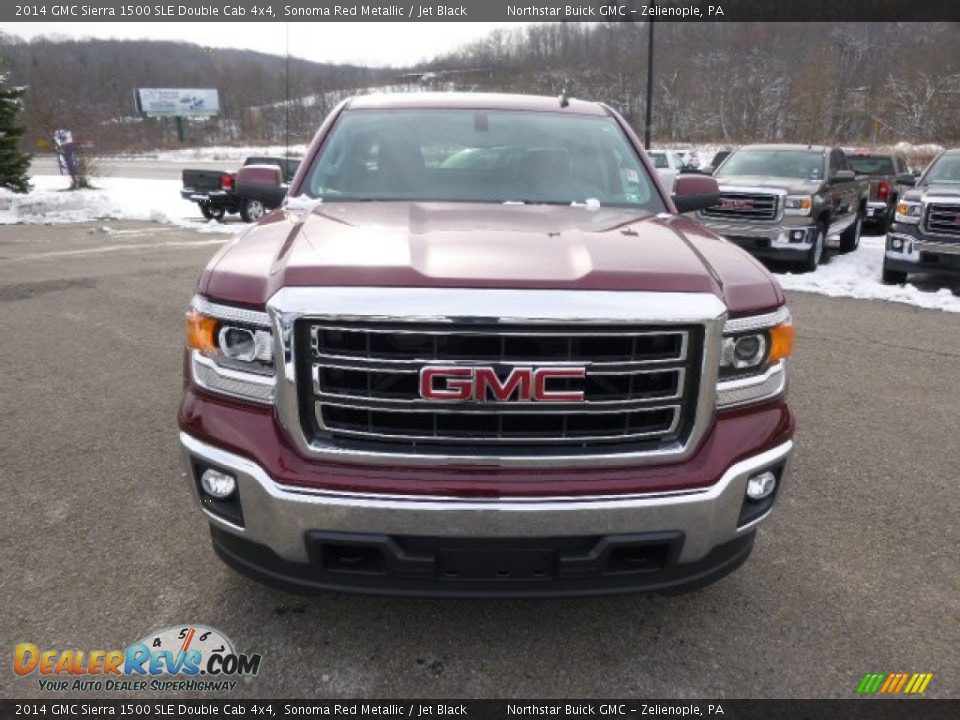 2014 GMC Sierra 1500 SLE Double Cab 4x4 Sonoma Red Metallic / Jet Black Photo #2