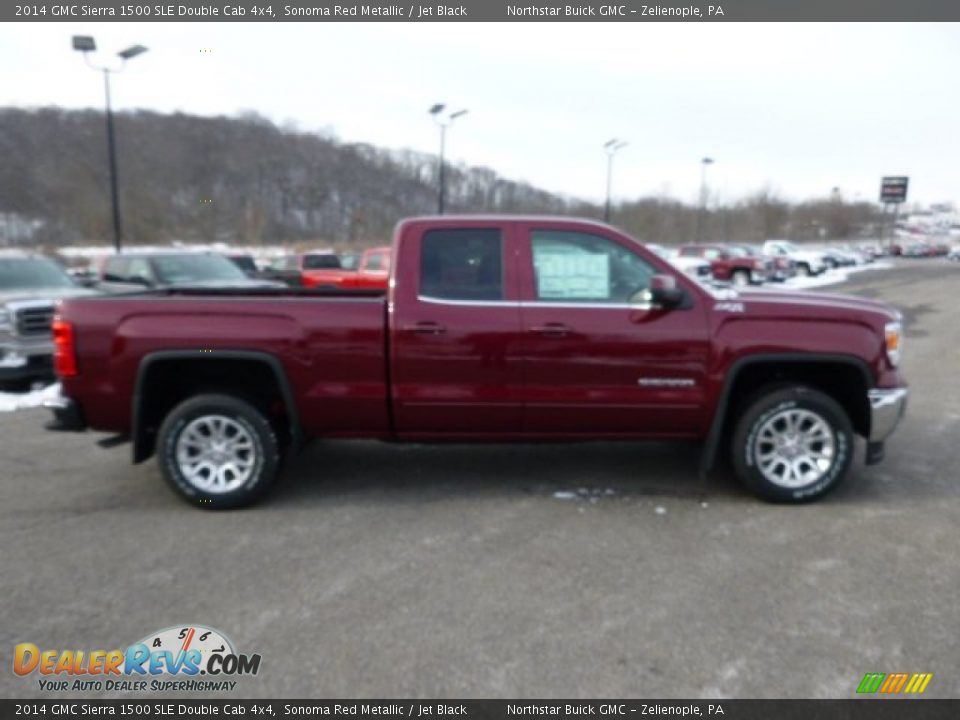 2014 GMC Sierra 1500 SLE Double Cab 4x4 Sonoma Red Metallic / Jet Black Photo #4