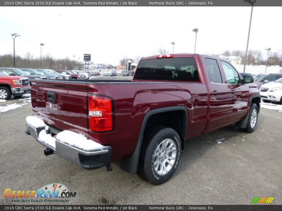 2014 GMC Sierra 1500 SLE Double Cab 4x4 Sonoma Red Metallic / Jet Black Photo #5