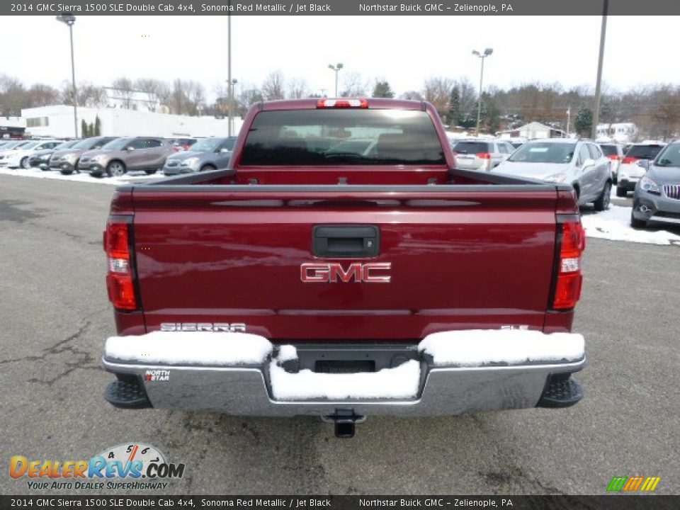 2014 GMC Sierra 1500 SLE Double Cab 4x4 Sonoma Red Metallic / Jet Black Photo #6