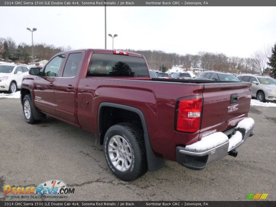 2014 GMC Sierra 1500 SLE Double Cab 4x4 Sonoma Red Metallic / Jet Black Photo #7