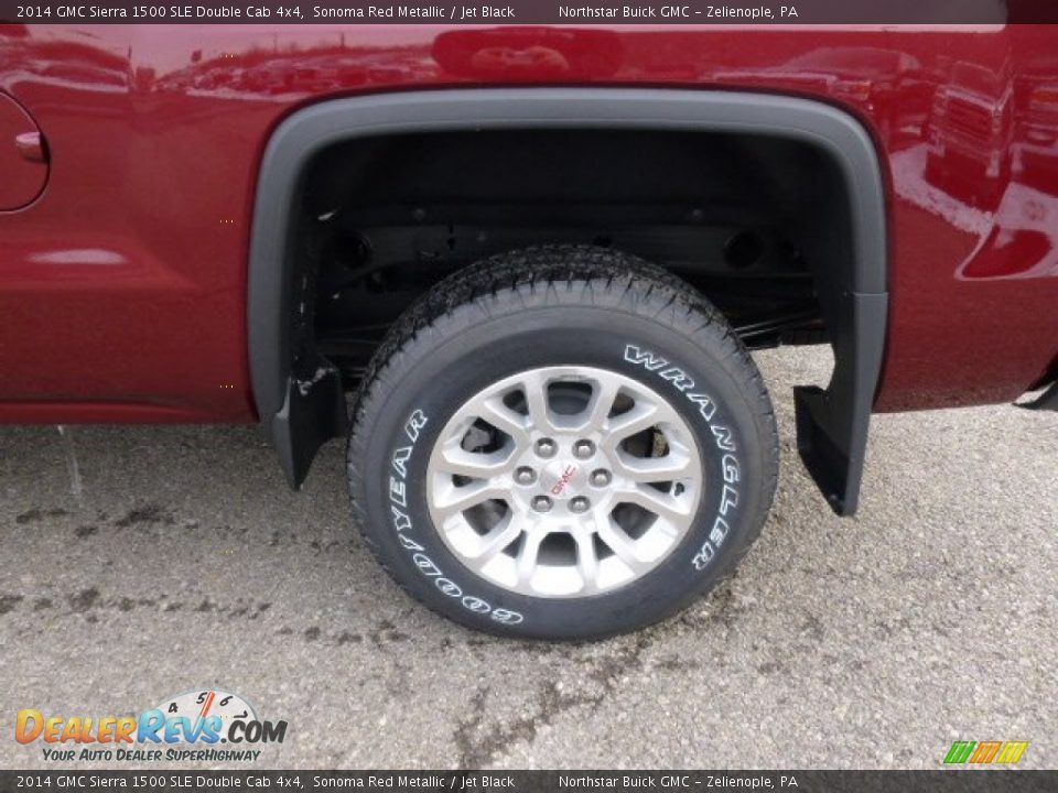 2014 GMC Sierra 1500 SLE Double Cab 4x4 Sonoma Red Metallic / Jet Black Photo #9