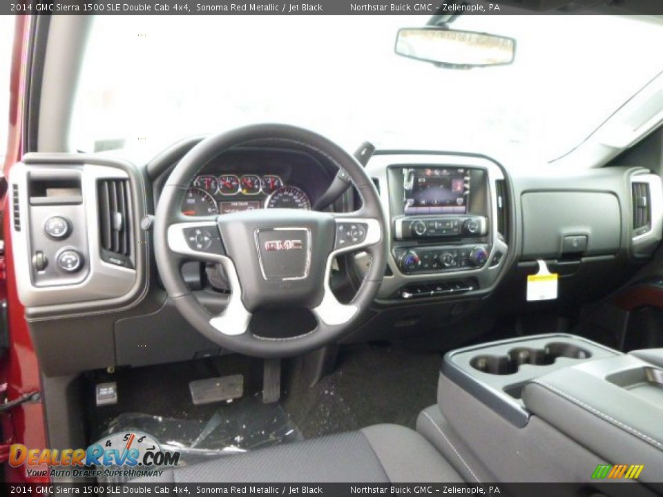 2014 GMC Sierra 1500 SLE Double Cab 4x4 Sonoma Red Metallic / Jet Black Photo #12
