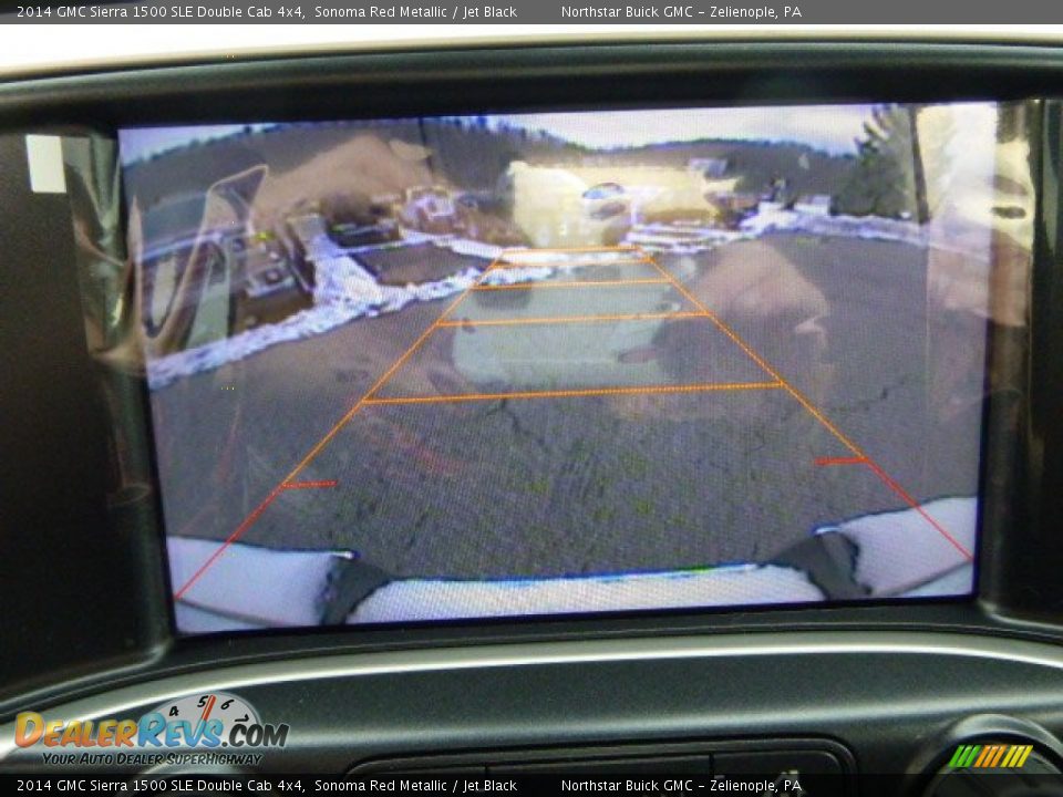 2014 GMC Sierra 1500 SLE Double Cab 4x4 Sonoma Red Metallic / Jet Black Photo #17
