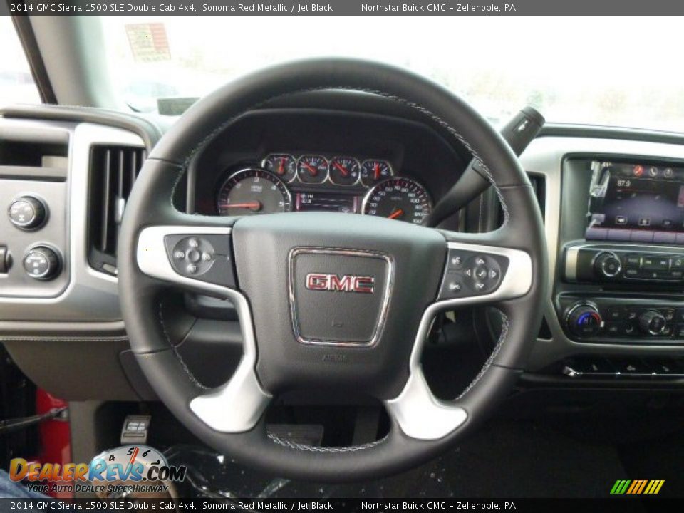 2014 GMC Sierra 1500 SLE Double Cab 4x4 Sonoma Red Metallic / Jet Black Photo #18