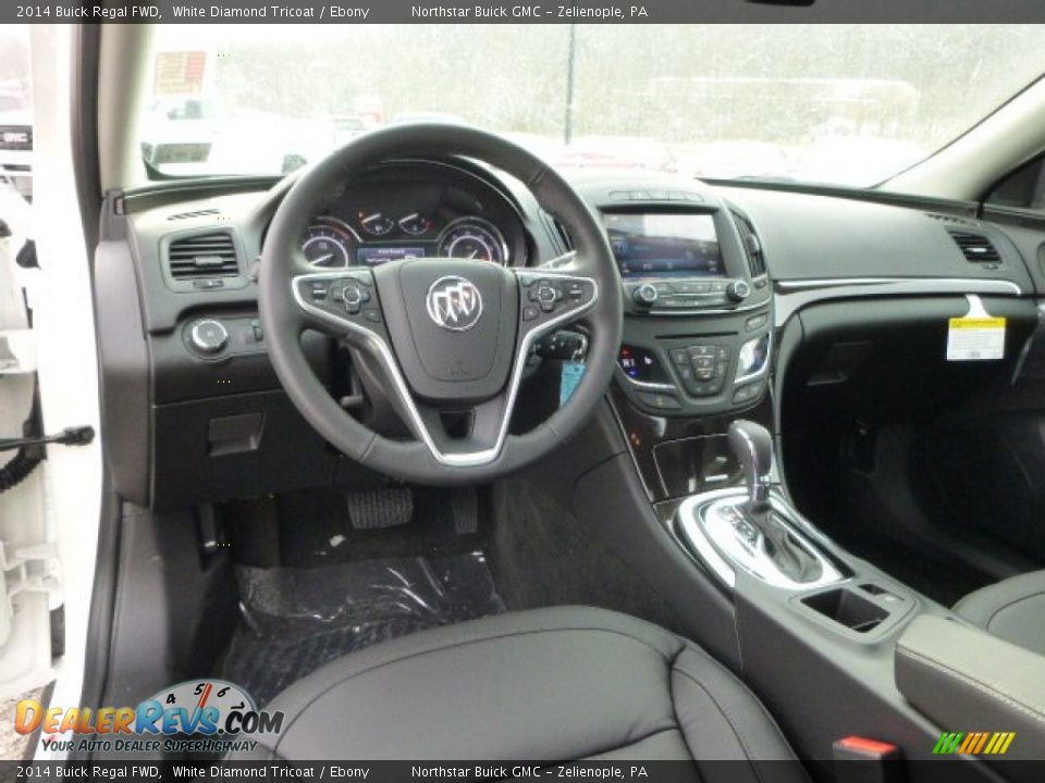 Ebony Interior - 2014 Buick Regal FWD Photo #12