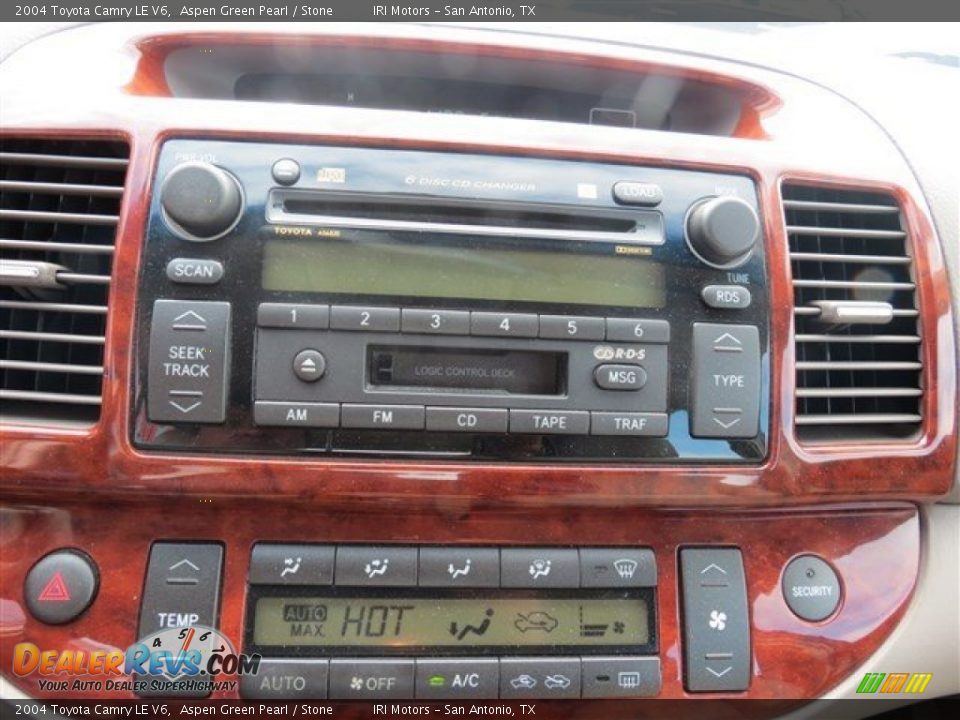 2004 Toyota Camry LE V6 Aspen Green Pearl / Stone Photo #15