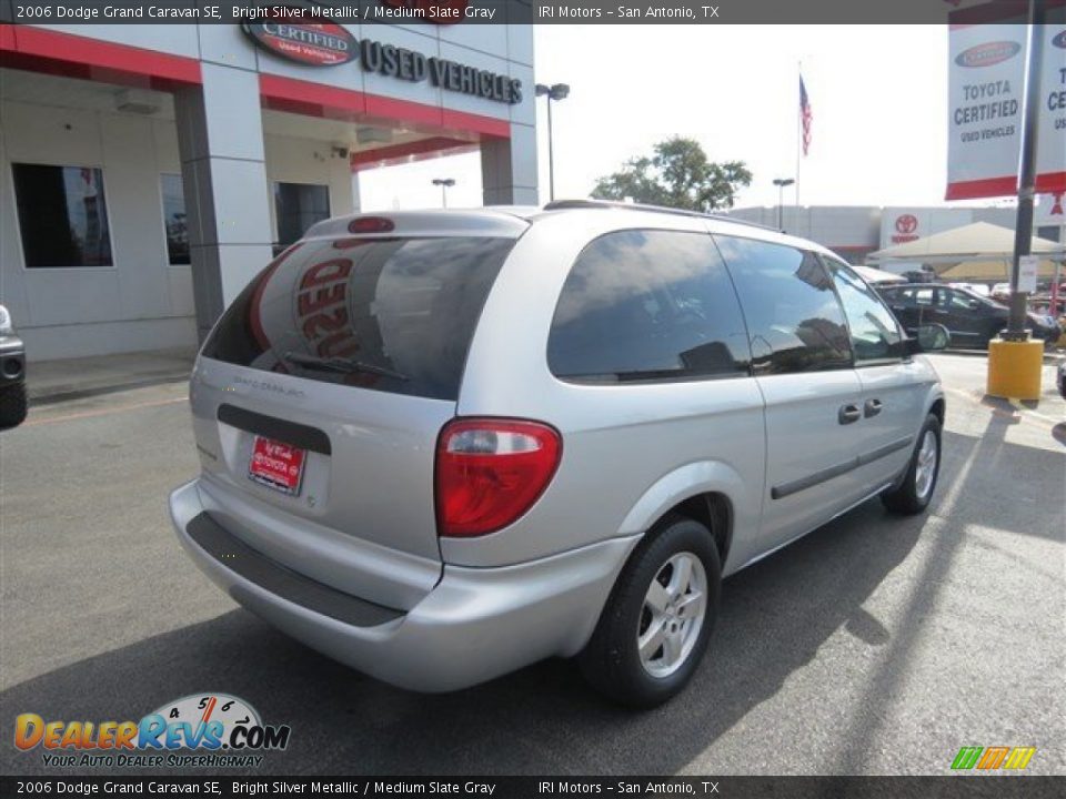 2006 Dodge Grand Caravan SE Bright Silver Metallic / Medium Slate Gray Photo #7