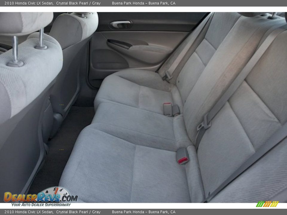 2010 Honda Civic LX Sedan Crystal Black Pearl / Gray Photo #4